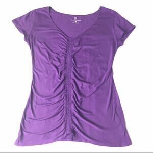 New York & Company Womens Short Sleeve Blouse